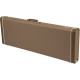 FENDER G&G Deluxe Strat®/Tele® Hardshell Case, Brown with Gold Plush Interior