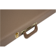 FENDER G&G Deluxe Strat®/Tele® Hardshell Case, Brown with Gold Plush Interior