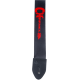 CHARVEL Charvel® Strap, Black with Red Logo