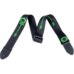 CHARVEL Charvel® Strap, Black with Green Logo