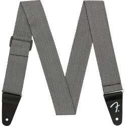 FENDER Modern Tweed Strap, White/Black 2"