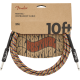 FENDER 10' Festival Instrument Cable, Pure Hemp, Rainbow