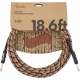 FENDER 18.6' Festival Instrument Cable, Pure Hemp, Rainbow