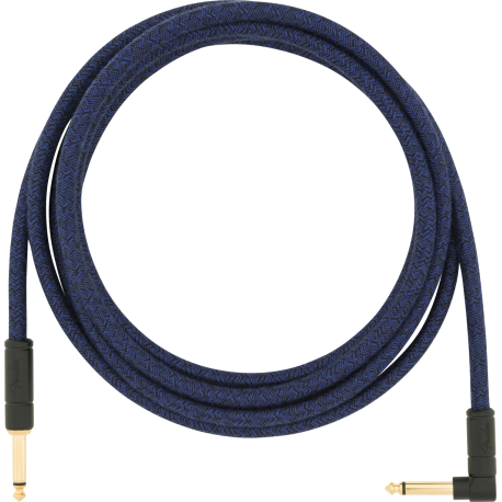 FENDER 10' Angled Festival Instrument Cable, Pure Hemp, Blue Dream