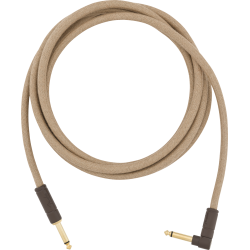 FENDER 10' Angled Festival Instrument Cable, Pure Hemp, Natural