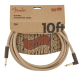 FENDER 10' Angled Festival Instrument Cable, Pure Hemp, Natural