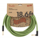FENDER 18.6' Angled Festival Instrument Cable, Pure Hemp, Green
