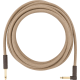 FENDER 18.6' Angled Festival Instrument Cable, Pure Hemp, Natural