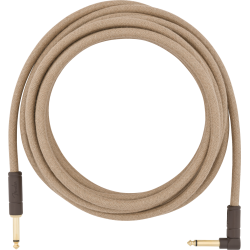 FENDER 18.6' Angled Festival Instrument Cable, Pure Hemp, Natural