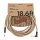 FENDER 18.6' Angled Festival Instrument Cable, Pure Hemp, Natural