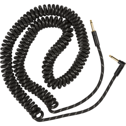 FENDER Deluxe Coil Cable, 30', Black Tweed