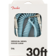 FENDER Original Series Coil Cable, Straight-Angle, 30', Daphne Blue