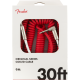FENDER Original Series Coil Cable, Straight-Angle, 30', Fiesta Red