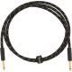 FENDER Deluxe Series Instruments Cable, Straight/Straight, 5', Black Tweed