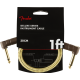 FENDER Deluxe Series Instrument Cable, Angle/Angle, 1', Tweed