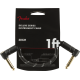 FENDER Deluxe Series Instrument Cable, Angle/Angle, 1', Black Tweed
