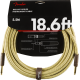 FENDER Deluxe Series Instrument Cable, Straight/Straight, 18.6', Tweed