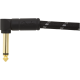 FENDER Deluxe Series Instrument Cables (2-Pack), Angle/Angle, 6", Black Tweed