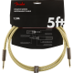 FENDER Deluxe Series Instruments Cable, Straight/Straight, 5', Tweed