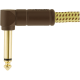FENDER Deluxe Series Instrument Cable, Straight/Angle, 15', Tweed