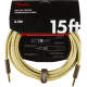 FENDER Deluxe Series Instrument Cable, Straight/Straight, 15', Tweed