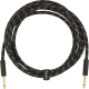 FENDER Deluxe Series Instrument Cable, Straight/Straight, 10', Black Tweed