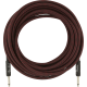FENDER Professional Series Instrument Cable, 25', Red Tweed