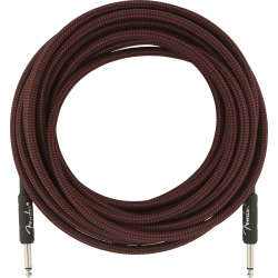 FENDER Professional Series Instrument Cable, 25', Red Tweed