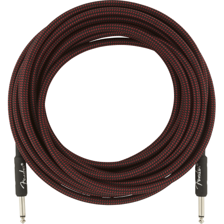 FENDER Professional Series Instrument Cable, 25', Red Tweed