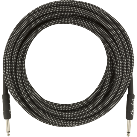 FENDER Professional Series Instrument Cable, 25', Gray Tweed