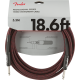 FENDER Professional Series Instrument Cable, 18.6', Red Tweed