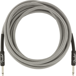 FENDER Professional Series Instrument Cable, 15', White Tweed