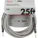 FENDER Professional Series Instrument Cable, 25', White Tweed