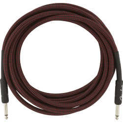FENDER Professional Series Instrument Cable, 15', Red Tweed
