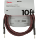 FENDER Professional Series Instrument Cables, 10', Red Tweed