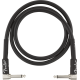 FENDER Professional Series Instrument Cables, Angle/Angle, 3', Black
