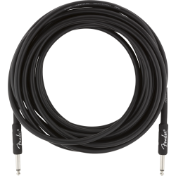 FENDER Professional Series Instrument Cable, Straight/Straight, 25', Black