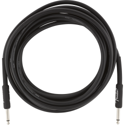 FENDER Professional Series Instrument Cable, Straight/Straight, 15', Black