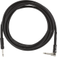 FENDER Professional Series Instrument Cable, Straight-Angle, 10', Black