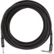 FENDER Professional Series Instrument Cable, Straight/Angle, 18.6', Black