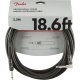 FENDER Professional Series Instrument Cable, Straight/Angle, 18.6', Black