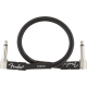 FENDER Professional Series Instrument Cables, Angle/Angle, 1', Black