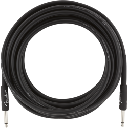 FENDER Professional Series Instrument Cable, Straight/Straight, 18.6', Black