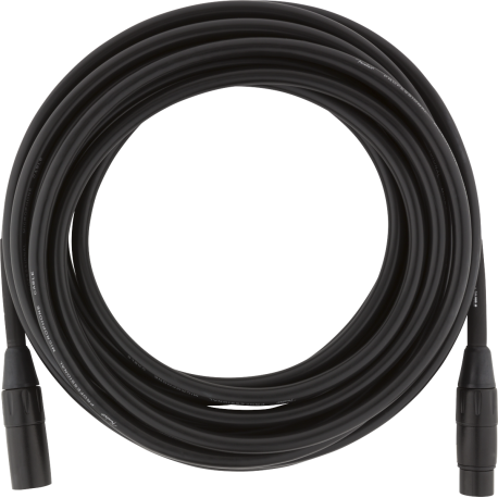 FENDER Professional Series Microphone Cable, 25', Black