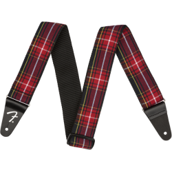 FENDER Plaid Strap, Red