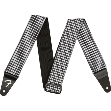 FENDER Houndstooth Strap, White