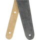 FENDER 2" Suede Strap, Gray/Tan, Reversible