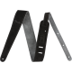 FENDER 2" Suede Strap, Black/Gray, Reversible