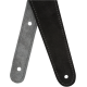 FENDER 2" Suede Strap, Black/Gray, Reversible