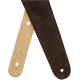 FENDER 2" Suede Strap, Brown/Tan, Reversible